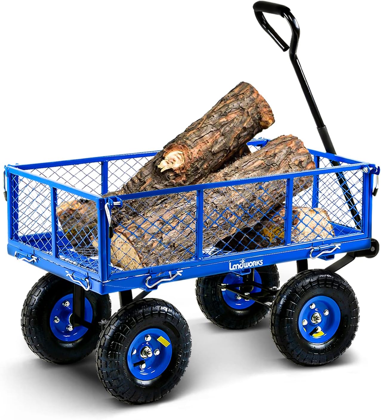 Blue All Terrain Utility Cart with Removable Side Meshes N338