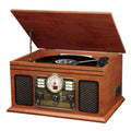 Mahogany 6-in-1 Bluetooth Turntable Entertainment Center K74296