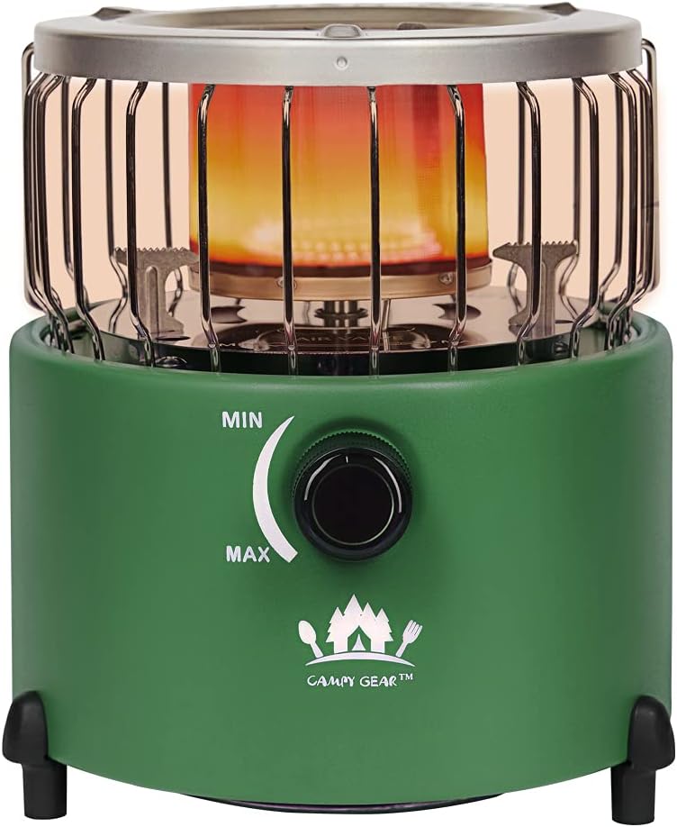 2 in 1 Portable Propane Heater & Stove, Navy Blue L20334