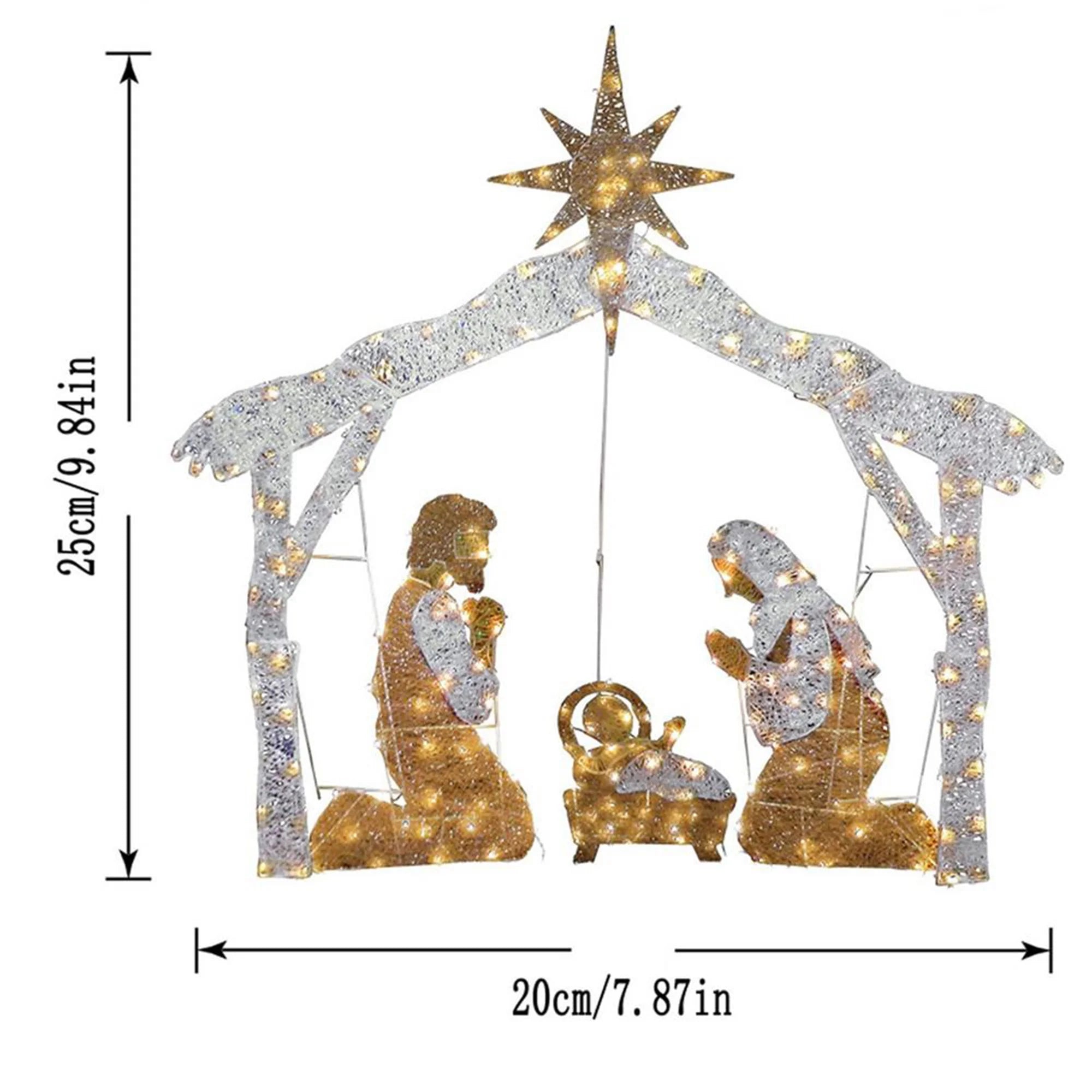 Nativity Scene Light Set LED Christmas Decoration J4425