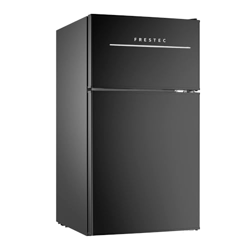 3.1 CU' Mini Fridge with Freezer, 2-Door Compact Refrigerator, Silver L189435