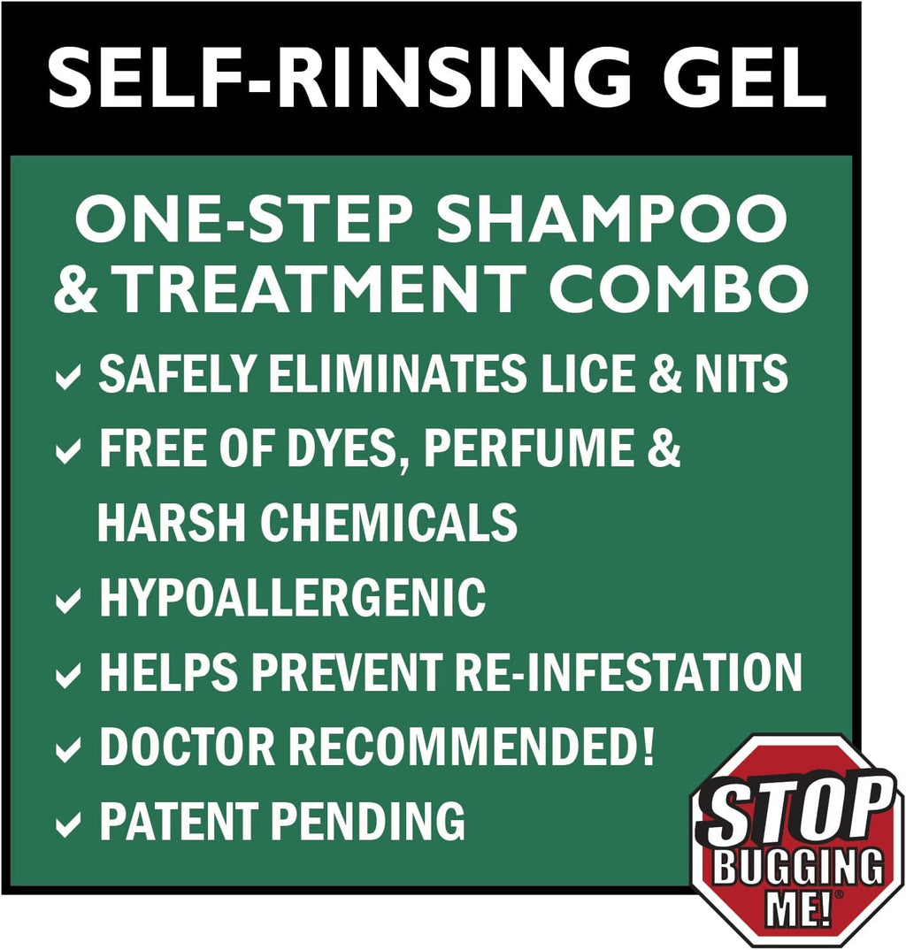 All-Natural 2-in-1 Lice Treatment Gel Shampoo, 8 oz H191281
