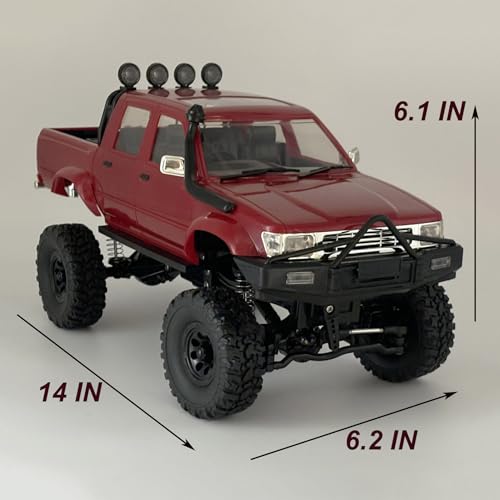 1/16 Scale Remote Control Off Road Rock Crawler 4x4 Pickup RTR B274987