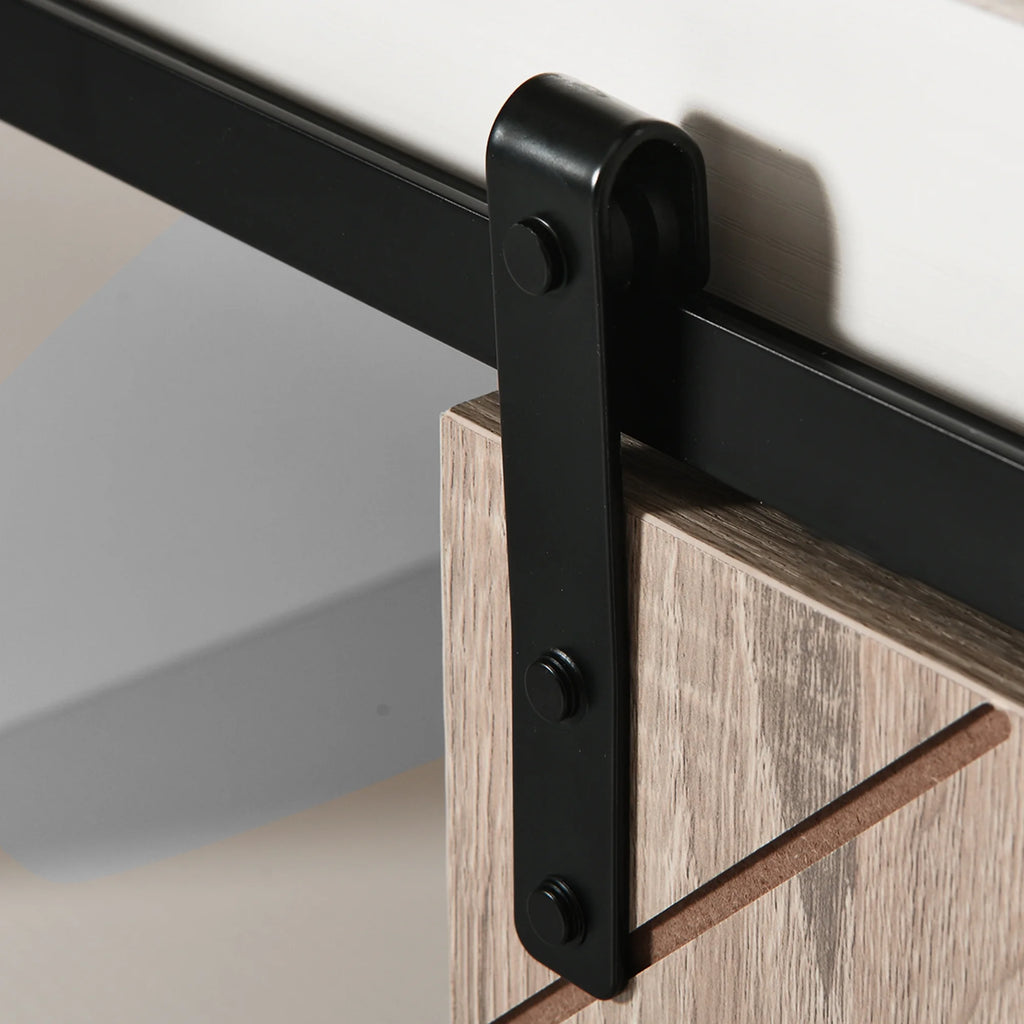 Oak Wood TV Stand with Outlets and USB Ports U400214