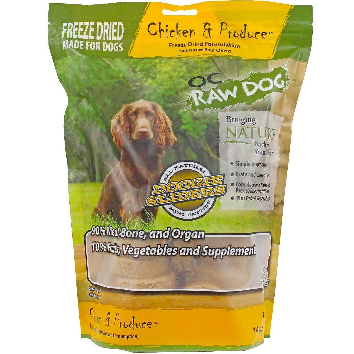 Freeze-Dried Chicken & Produce Sliders Dog Food H73042