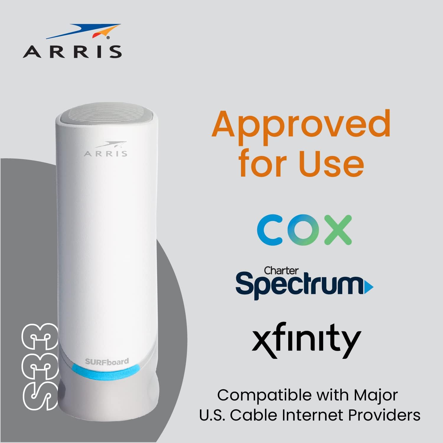 White Cable Modem with 2.5 Gbps Ports T890