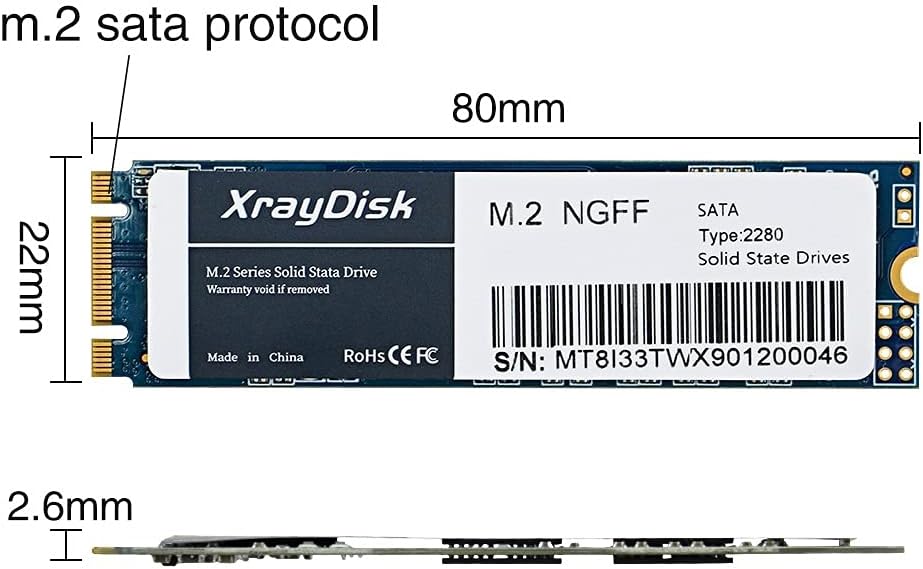 1TB M.2 2280 SATA III Internal Solid State Drive G4876