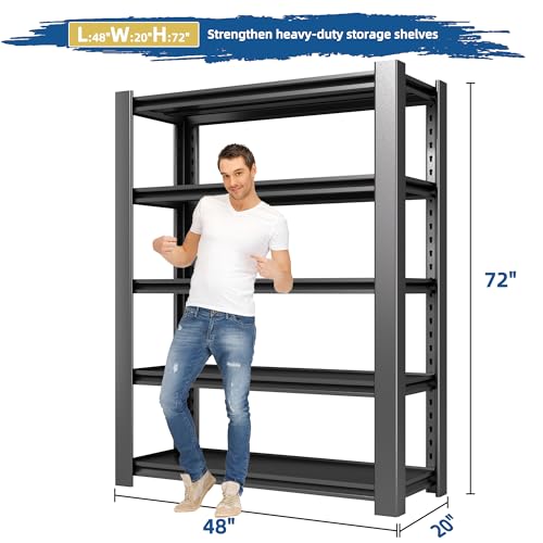 5-Tier Adjustable Metal Garage Shelving Unit U360