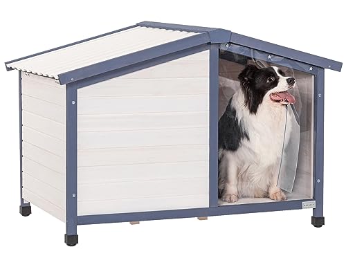White Small Dog House with PVC Roof F589651