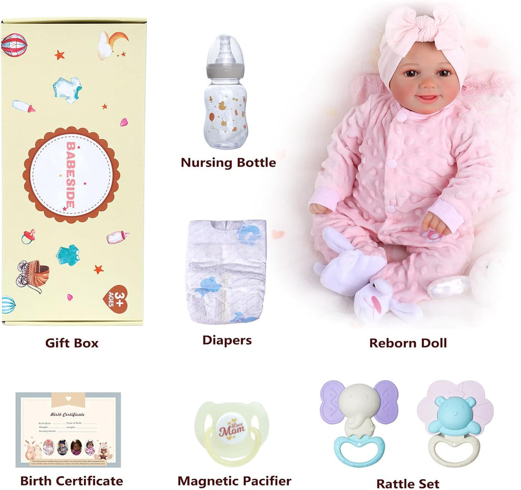 17-Inch Full Body Vinyl Realistic Baby Doll E79568