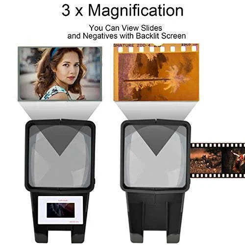 USB Powered 35mm Negative Slide Film Viewer with 3X Magnification S24901