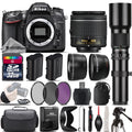Nikon D7100 DSLR Camera + 18-55mm Lens + 500mm Telephoto Lens - 32GB Kit D254