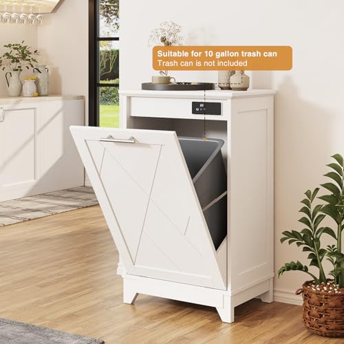 Black Double Tilt Out Trash Cabinet 10 Gallon Q25230
