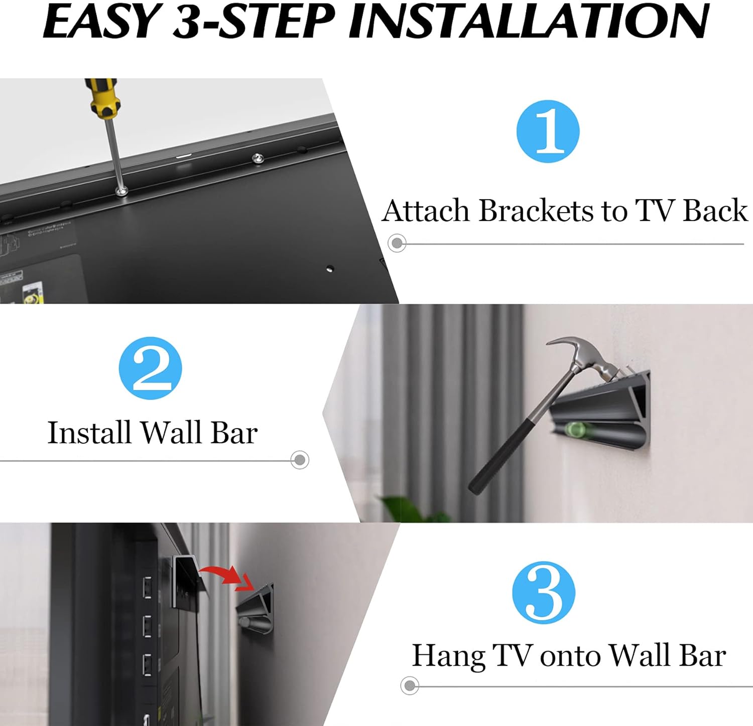 TV Wall Mount, 32-75 inch, VESA 100x100 to 600x400 T168430