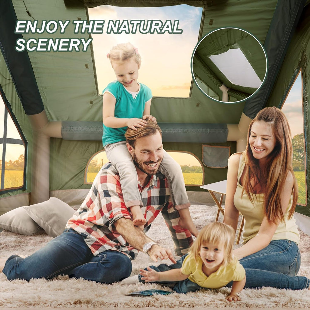 4-6 Person Inflatable Camping Tent with Pump and Stove Jack N588922