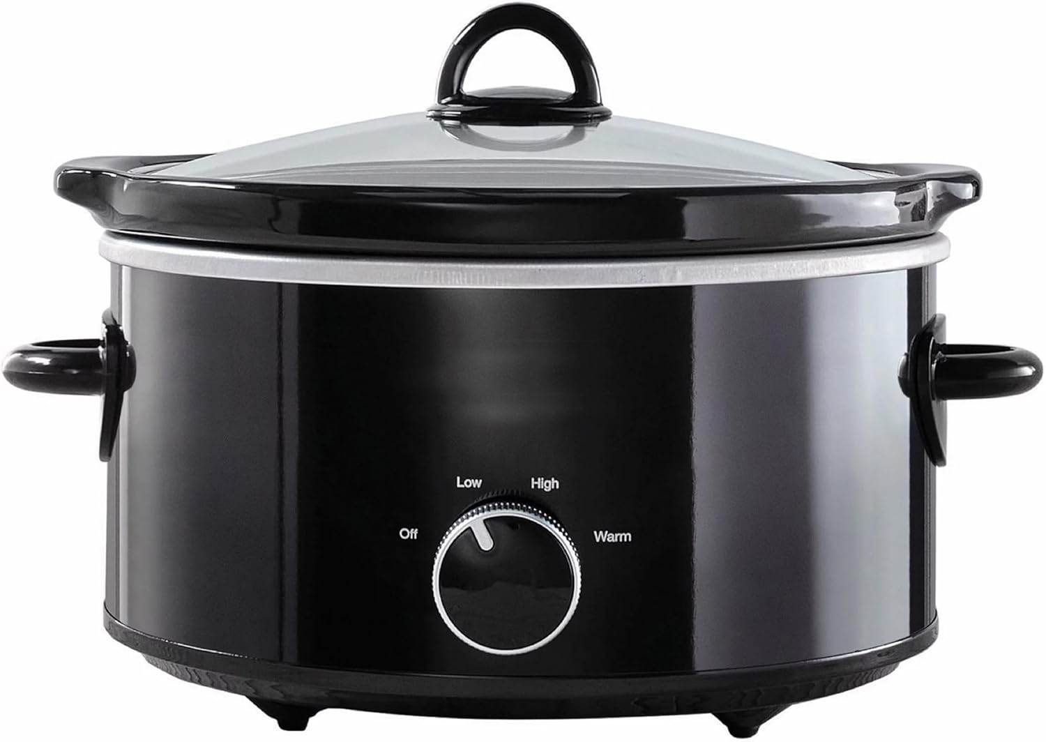 Black 4-Quart Slow Cooker Y447