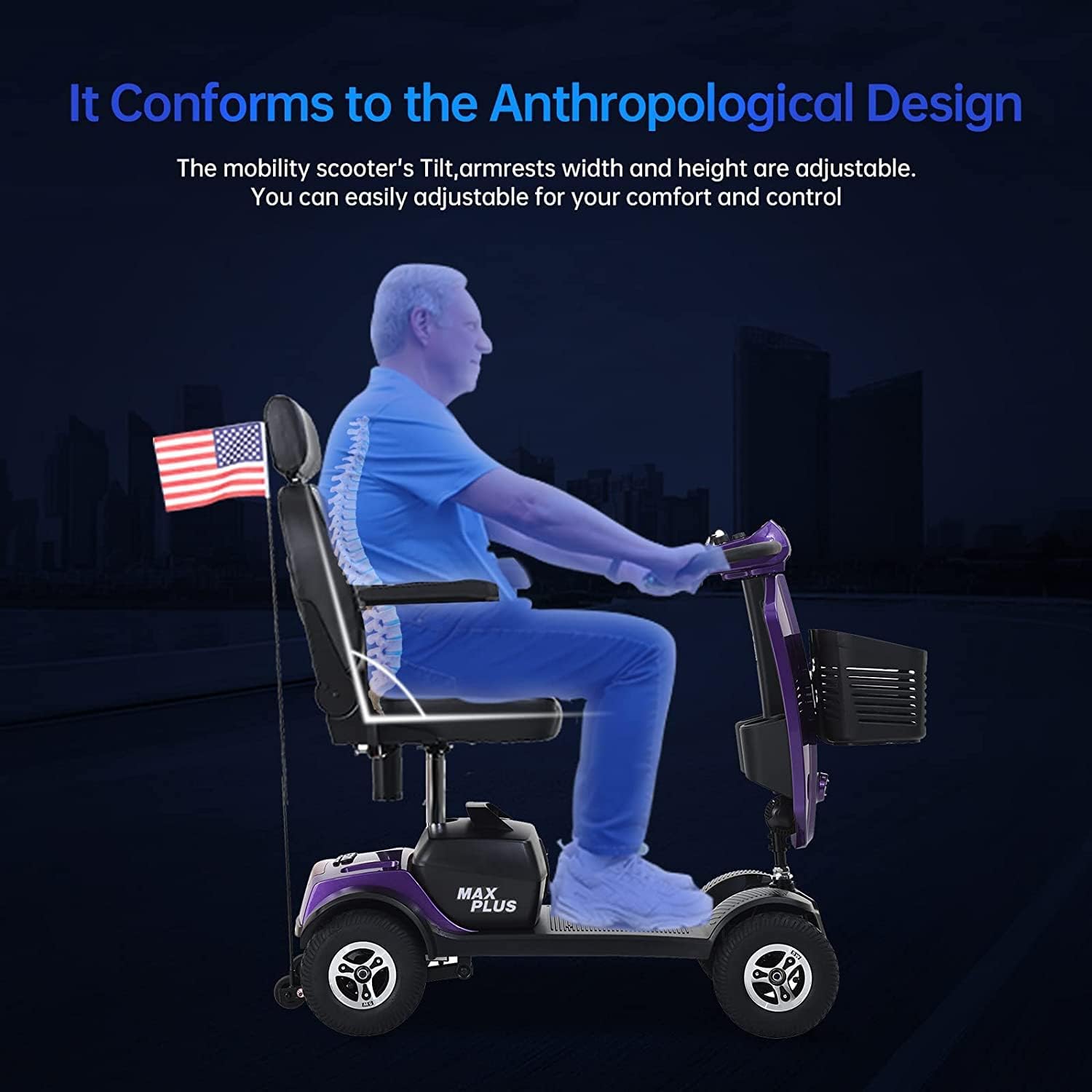 300w Electric 4-Wheel Mobility Scooter V73230