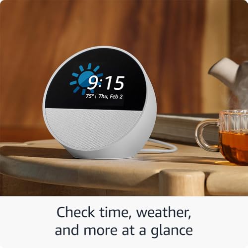 Black Smart Alarm Clock with Alexa I19591