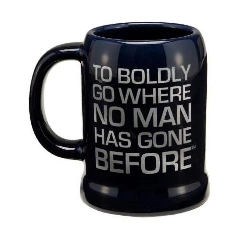 20 Oz Ceramic Stein Blue X65123