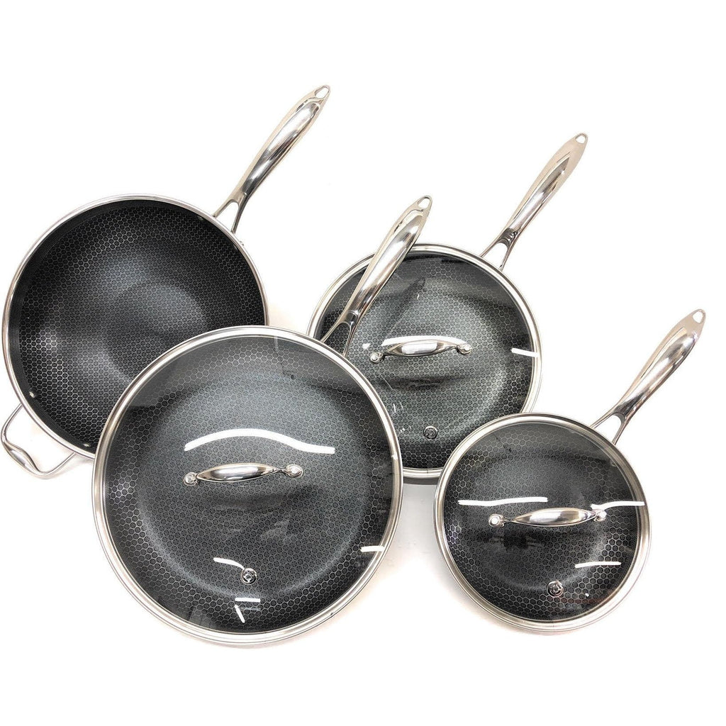 7 Piece Nonstick Tri-Ply Stainless Steel Cookware Pan Set C84016