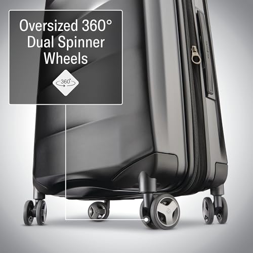 Silver 21-Inch Hardside Expandable Luggage with Spinner Wheels S45759
