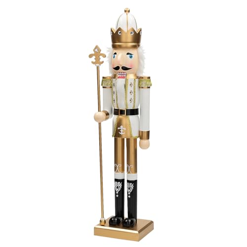 3 Ft. Green Wooden Holiday Nutcracker D752