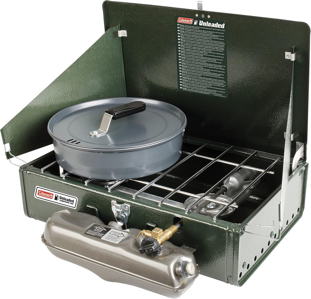 Green Double Burner Fuel Stove D2346