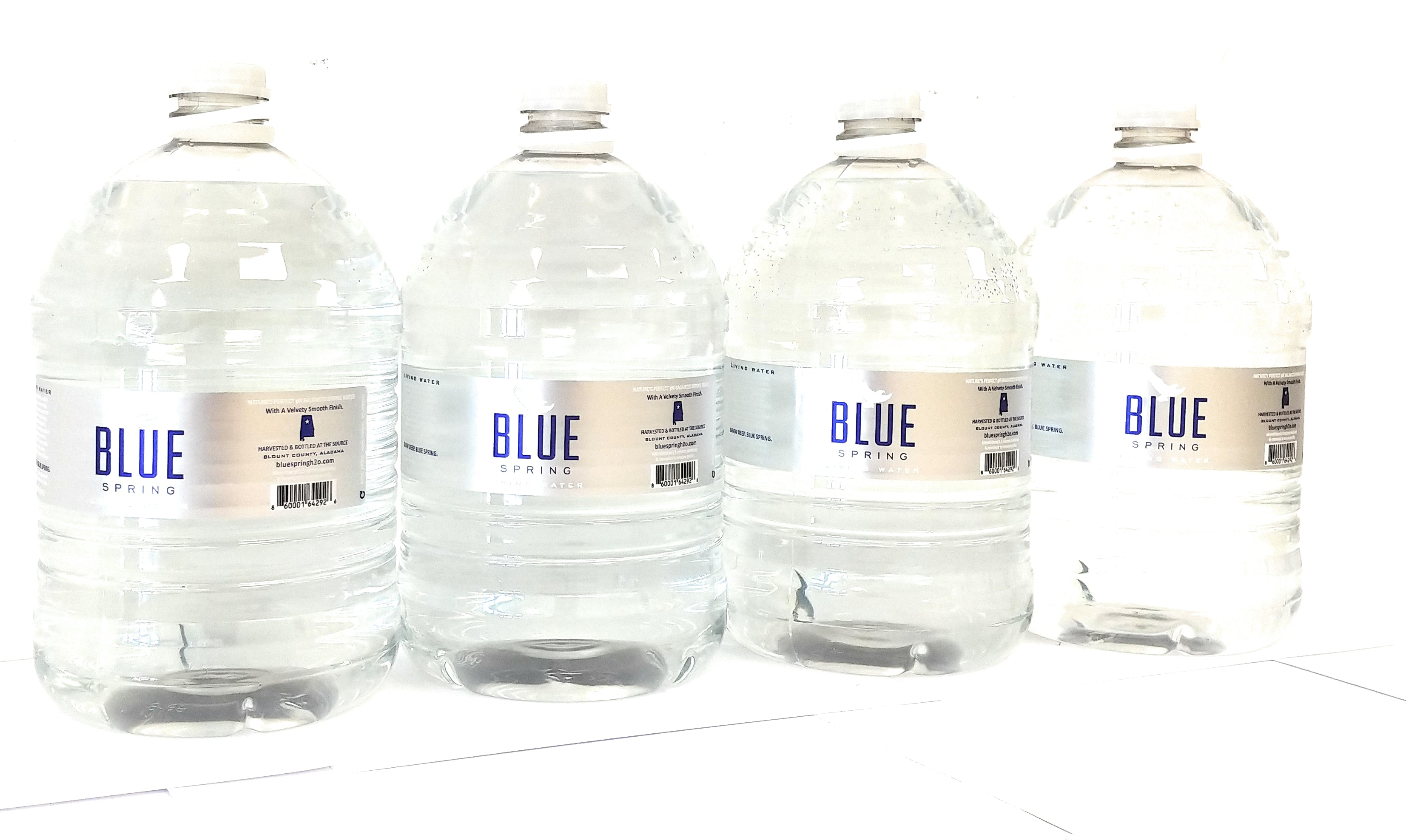 Blue Spring Natural Spring Water, 4 Gallons per Case G439667