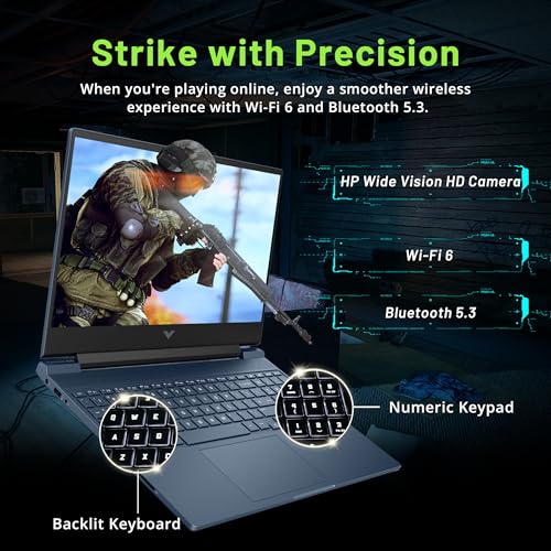 15.6" 144Hz FHD Gaming Laptop, Intel i5-12450H, 32GB RAM, 1TB PCIe SSD, NVIDIA GeForce RTX 3050, Backlit Keyboard, Win 11 Pro, Blue Y762