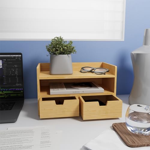 Bamboo 3 Drawer Desk Organizer W55600