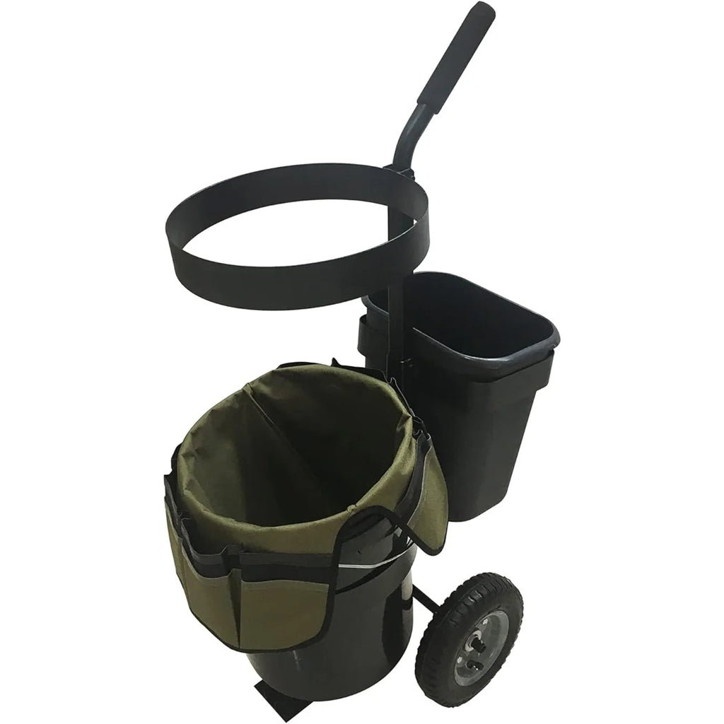Heavy Duty Rolling Garden Trolley with 5 Gallon Bucket Bag V236783