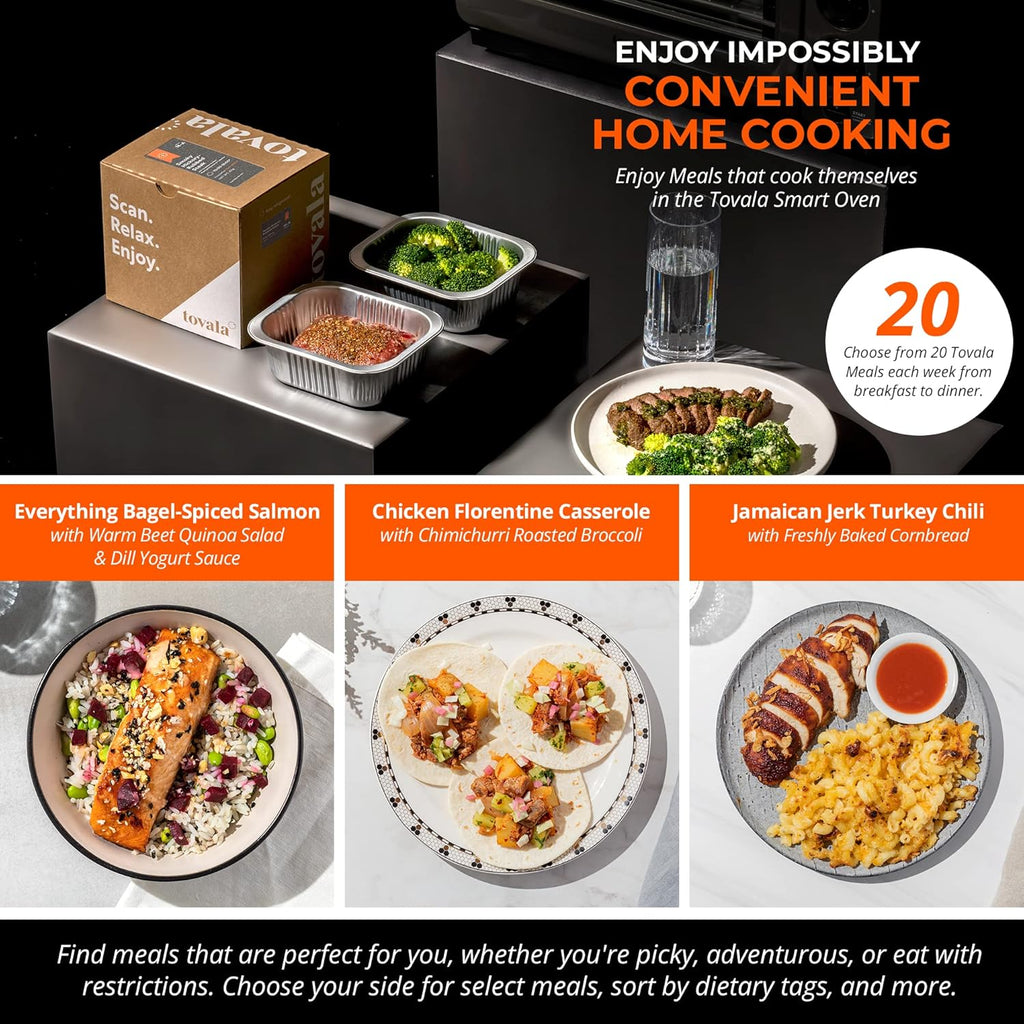 Black & Stainless Steel Smart Steam Oven U754378