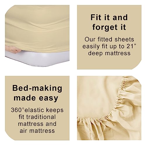 Light Gray Twin XL Removable Bed Sheets with Elastic Band D663732