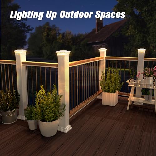 12 Pack Solar Post Cap Lights for 4x4 Posts M589