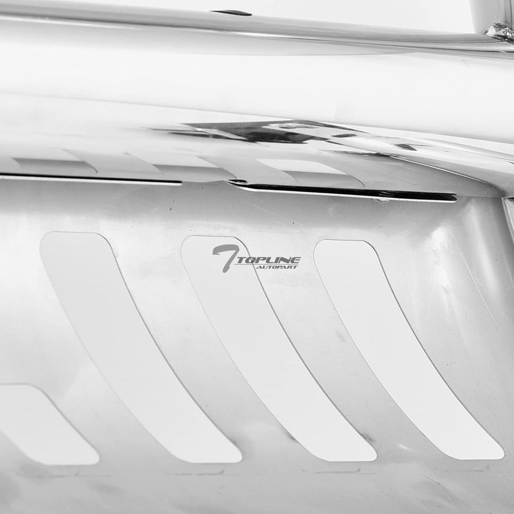 Polished Stainless Steel Bull Bar Front Bumper Grill Guard With Skid Plate Y919