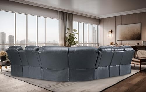Brown Power Recliner Sectional Sofa K936