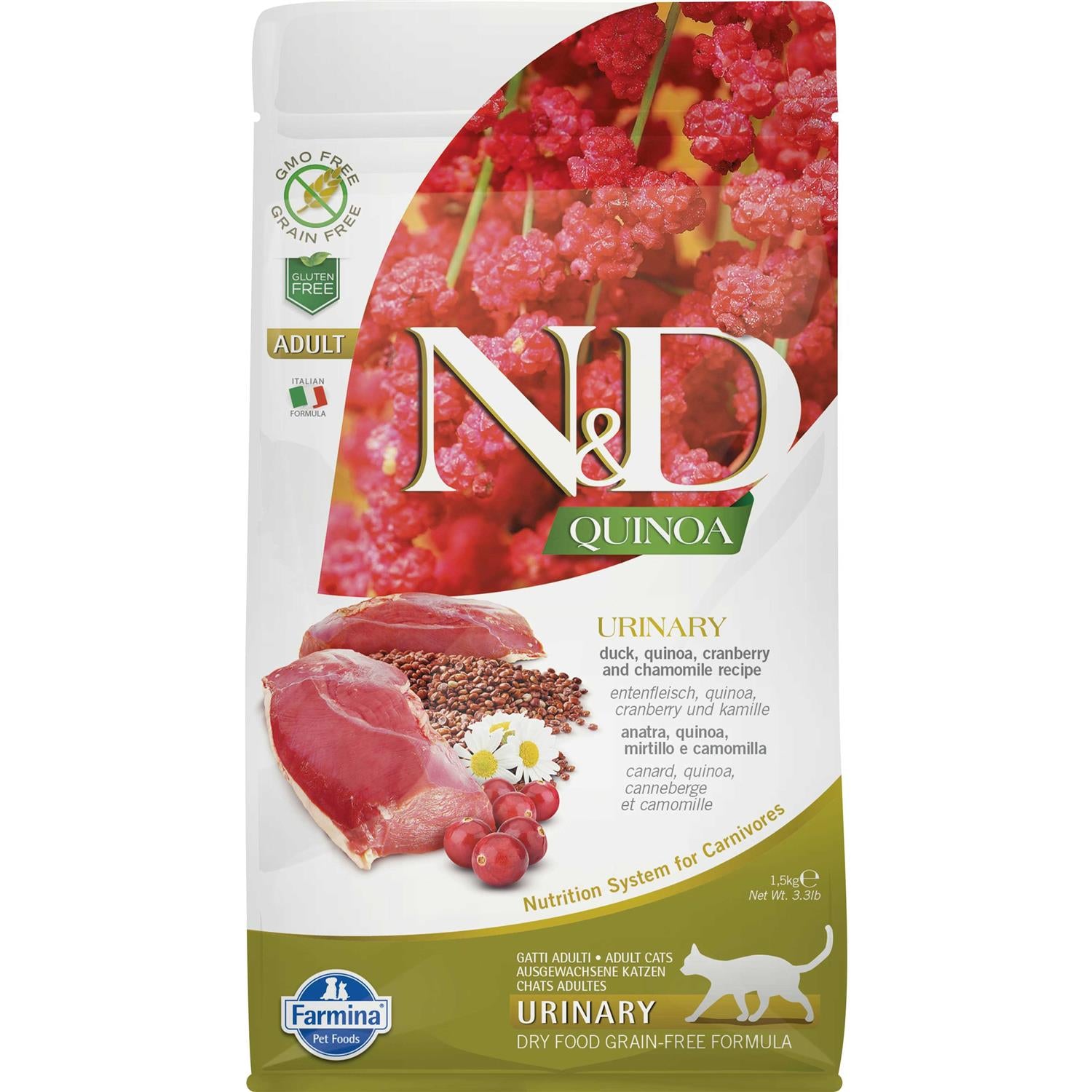 Farmina N&D Quinoa Urinary Duck Cat Food F445947