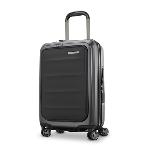 Silver 21-Inch Hardside Expandable Luggage with Spinner Wheels S45759