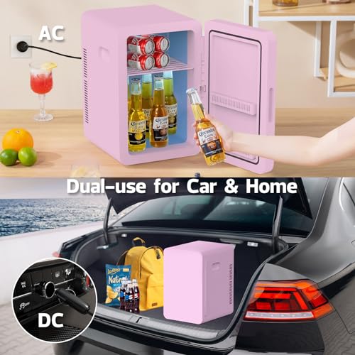 22L Mini Fridge Portable Cooler Warmer Compact Refrigerators with AC/DC Power R508