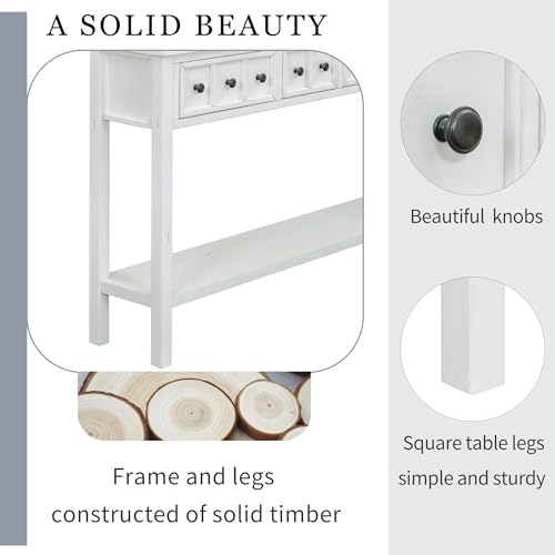 Sideboard Console Table with 2 Drawers and Bottom Shelf S34420