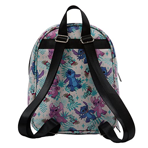 Mini Backpack Purse with Allover Print, 10.5 Inch, Faux Leather C2887