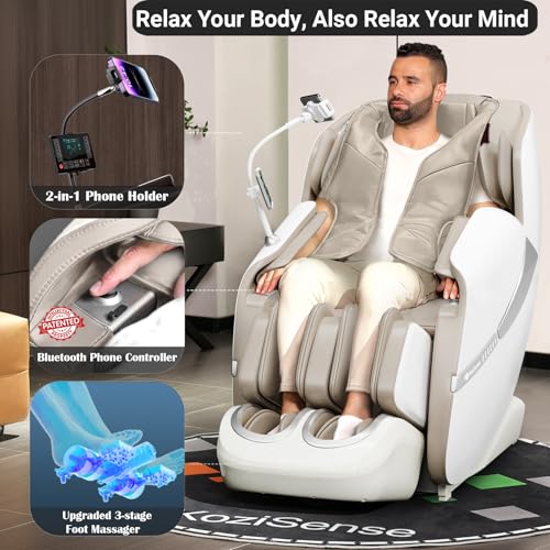Zero Gravity SL-Track Shiatsu Massage Recliner Chair with Heat R7987