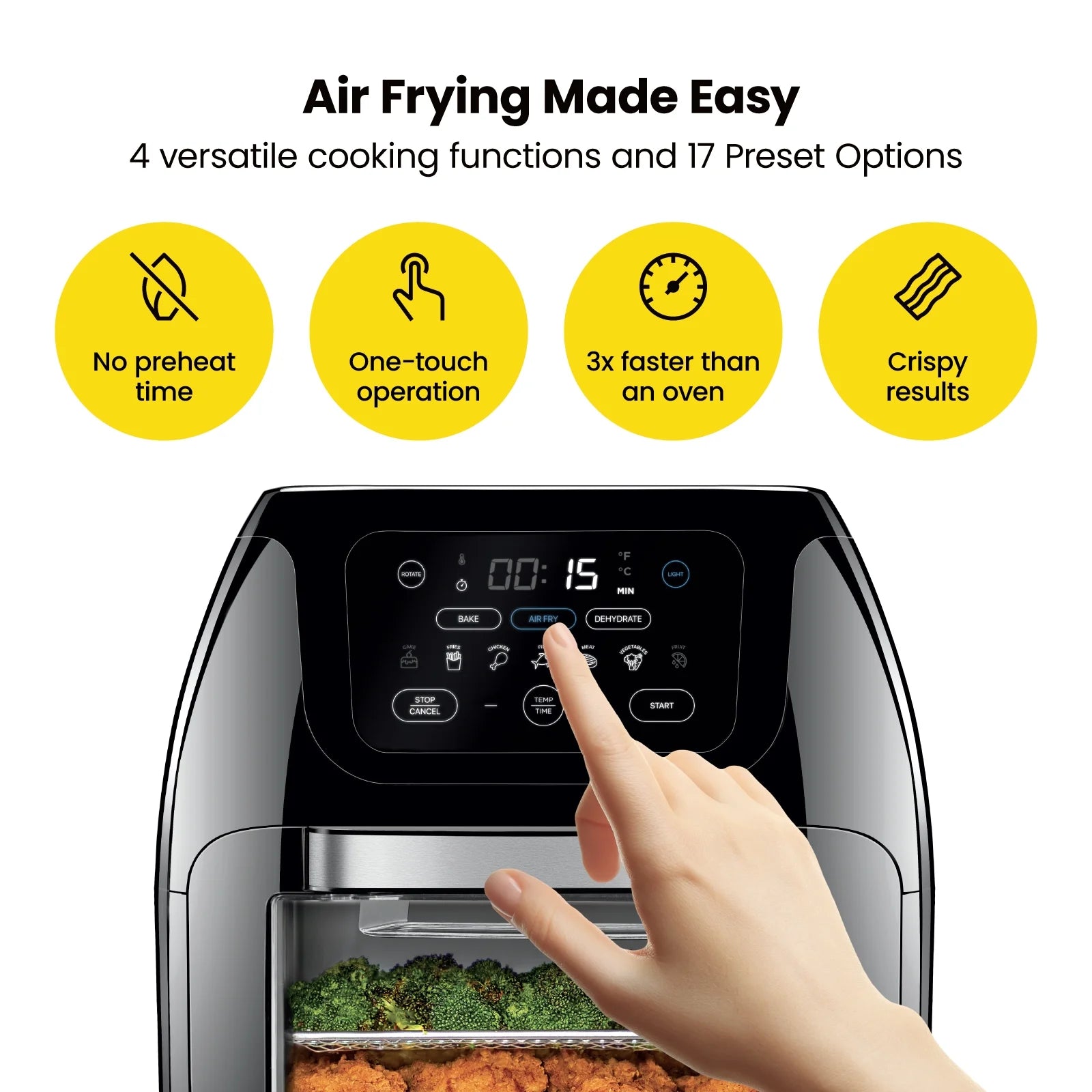 10L Black Digital Air Fryer Oven I212190