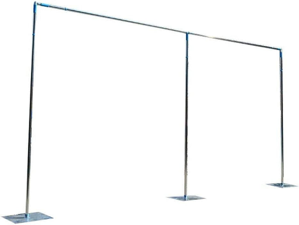 3x6m Adjustable Curved Pipe and Drape Backdrop Support Kit Stainless Steel L894