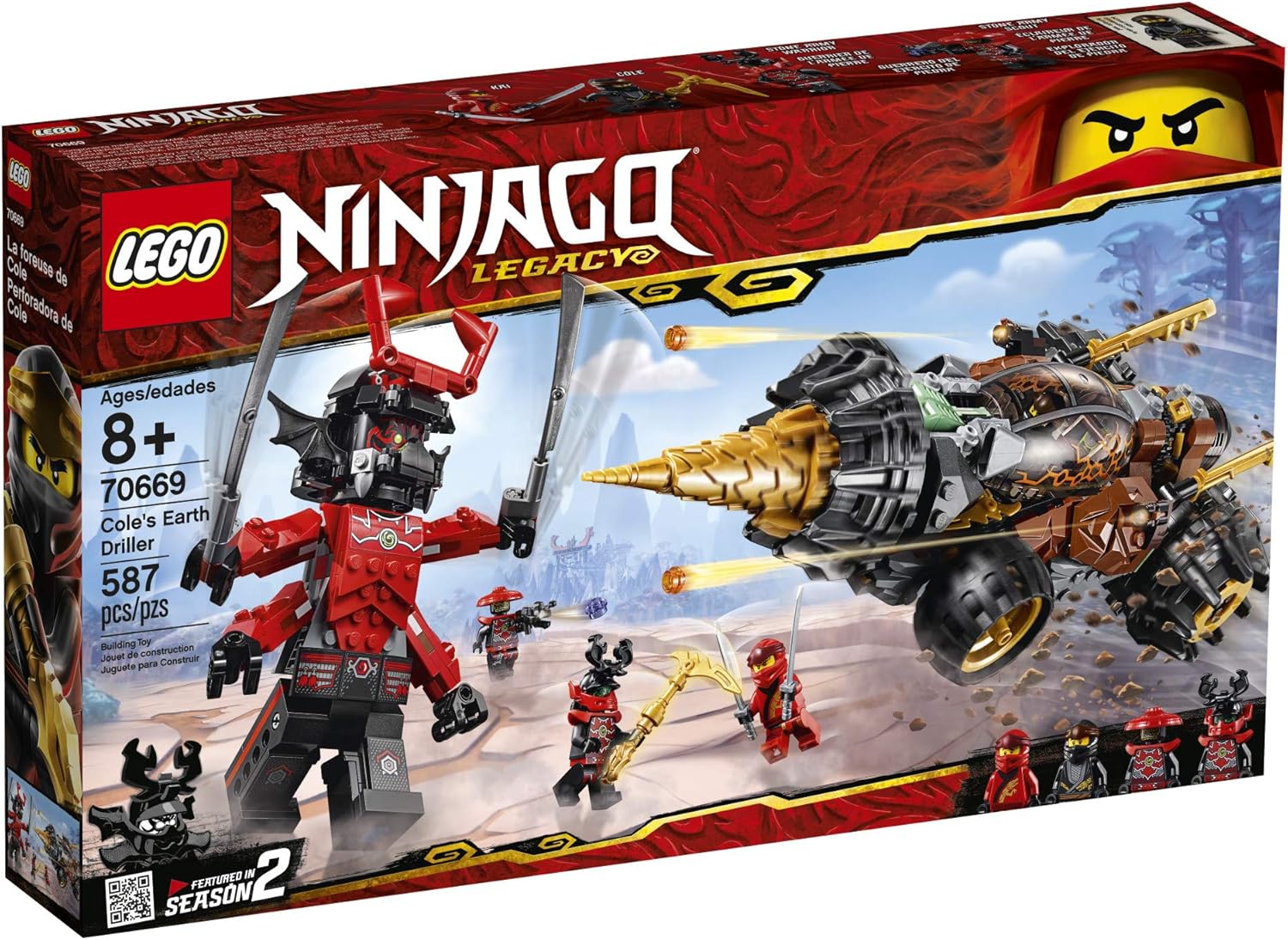 587 Pieces LEGO NINJAGO Building Kit X59835