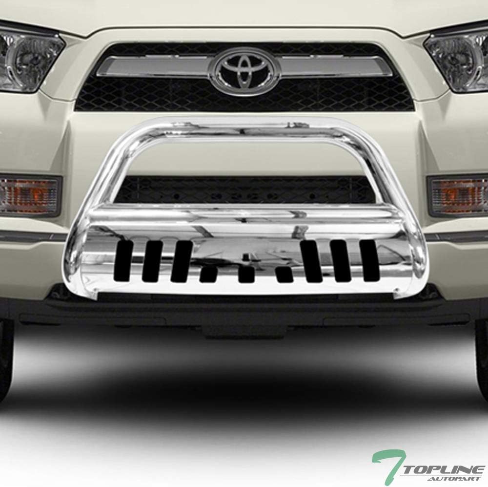 Polished Stainless Steel Bull Bar Front Bumper Grill Guard With Skid Plate Y919