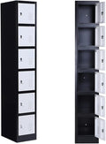 6 Door Tall Metal Storage Locker with Combination Lock D5284