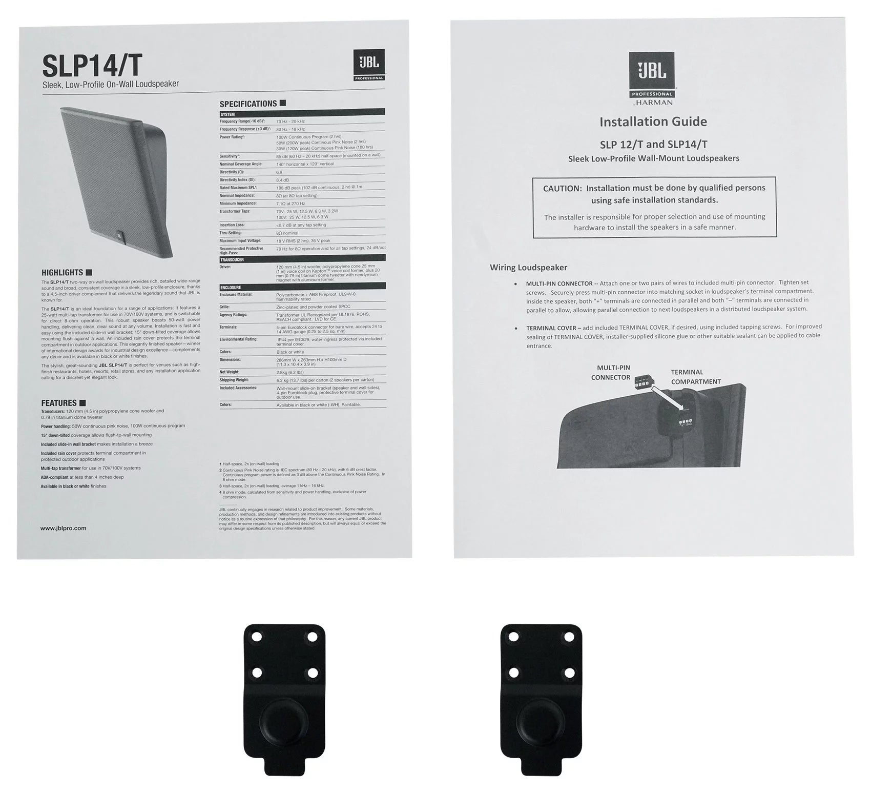 Sleek Low-Profile On Wall Mount 4" 70v Commercial Speakers A673