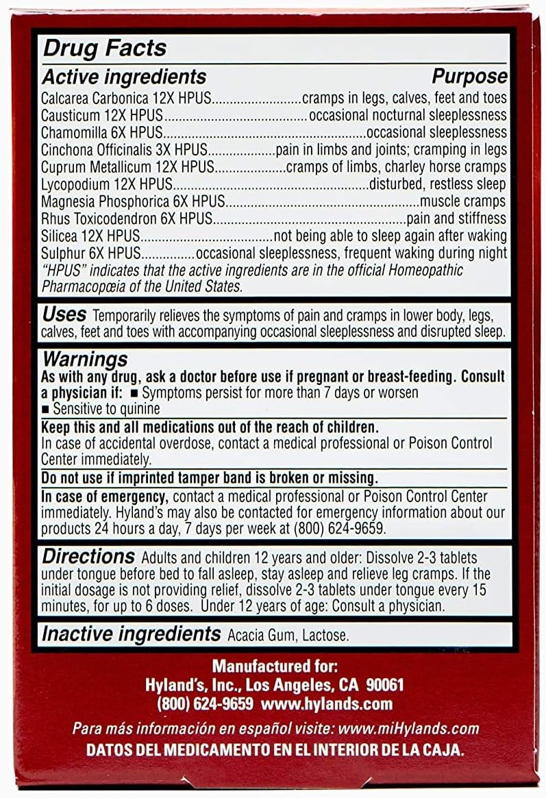 50 Count Leg Cramps PM Tablets J304199