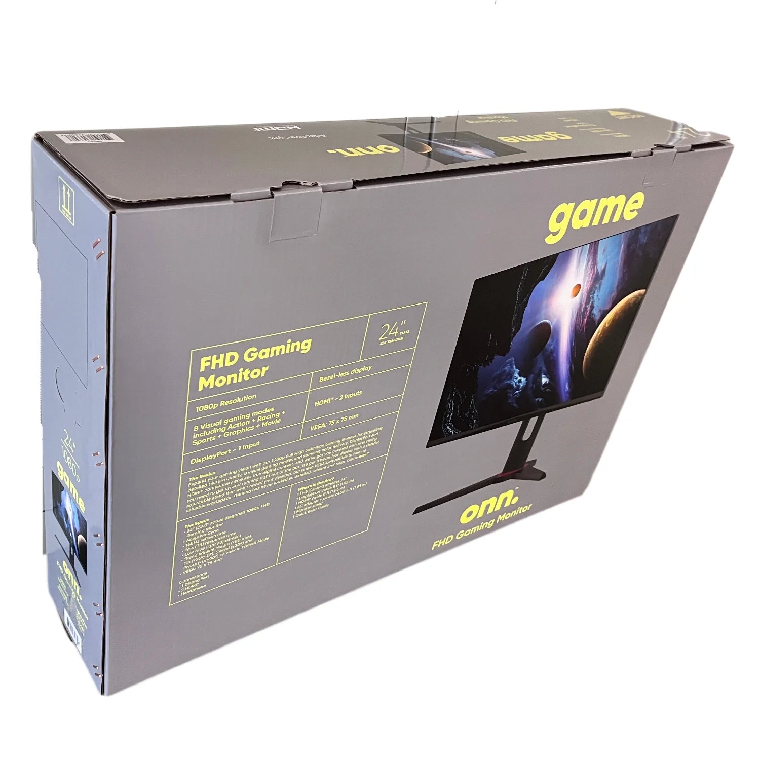 24" FHD 165hz 1ms Gaming Monitor, Black R99754